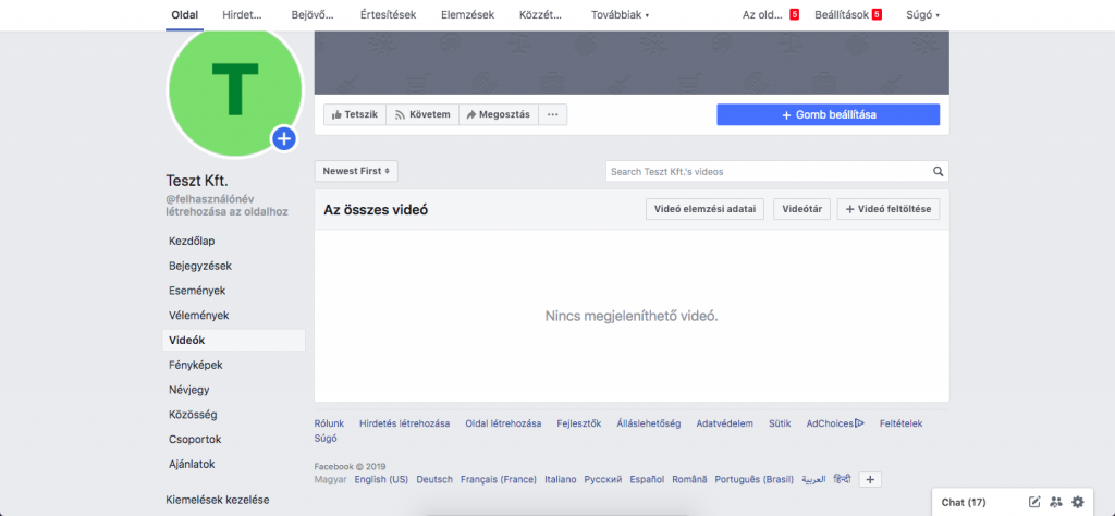 Facebook videók