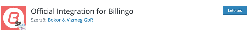 Billingo bővítmény