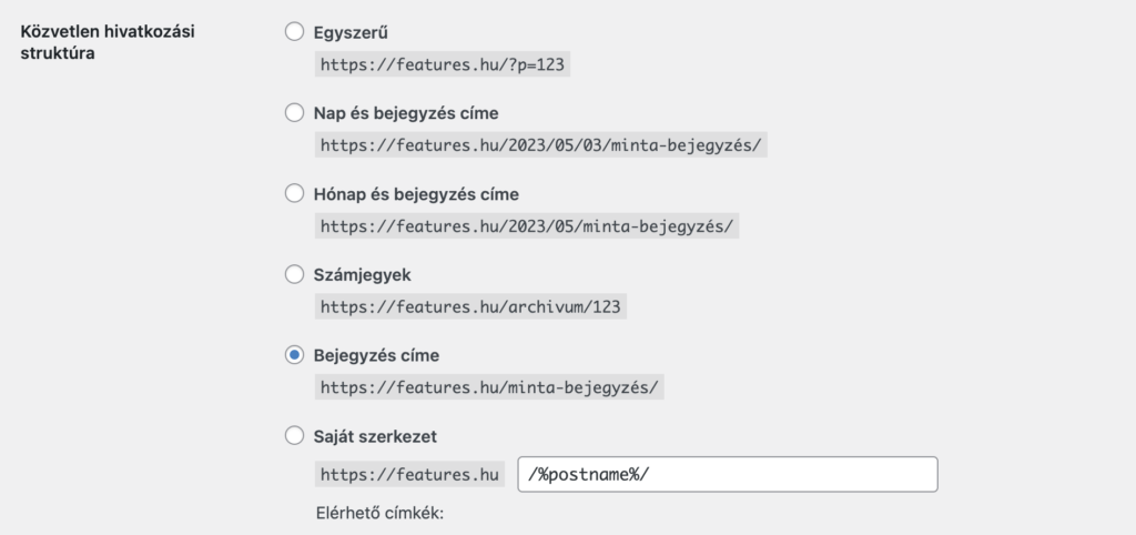 közvetlen hivatkozás